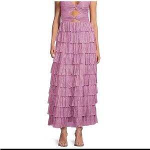 Gianni Bini Lavender Tiered Maxi Dress